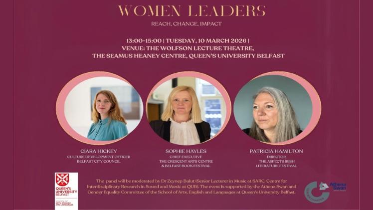 three women poster for event